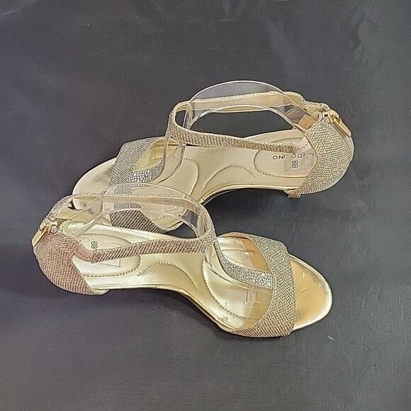 BANDOLINO GLITTER-MESH &RHINESTONES ZIPPER CLOSURE SANDAL - Picture 7 of 11